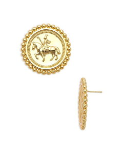ANA fB[X ANZT[ sAXECO AQUA Coin Statement Stud Earrings - Exclusive Gold S[h