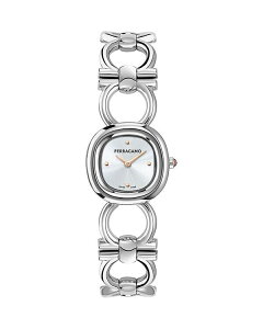 yz tFK fB[X rv ANZT[ Double Gancini Watch 25mm Silver