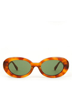 yz NAuC fB[X TOXEACEFA ANZT[ Oval Sunglasses 55mm Tortoise