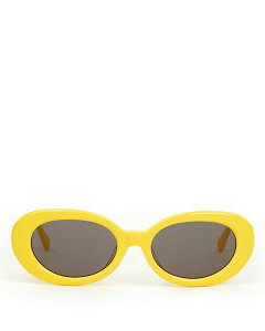 yz NAuC fB[X TOXEACEFA ANZT[ Oval Sunglasses 55mm Yellow