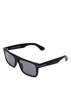 【送料無料】 トム・フォード レディース サングラス・アイウェア アクセサリー Philippe Square Sunglasses 58mm Black/Smoke