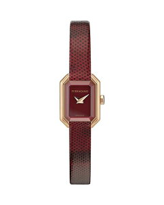 tFK fB[X ANZT[ rv v` U[ FERRAGAMO Crystal Petite Leather Watch 15mm x 20mm Red/Red bh
