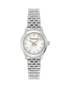 tFK fB[X ANZT[ rv FERRAGAMO Duo Bracelet Watch 28mm White/Silver zCg