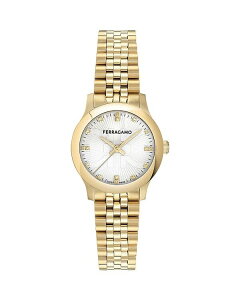 tFK fB[X ANZT[ rv FERRAGAMO Duo Diamond Watch 28mm White/Gold zCg