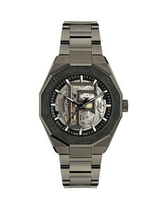 tFK fB[X ANZT[ rv FERRAGAMO Edge Skeleton Automatic Watch 42mm Black/Black ubN