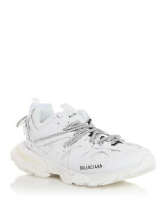 oVAK fB[X V[Y Xj[J[ [X Balenciaga Men's Track Trail Laces Sneakers Blanc/Gris