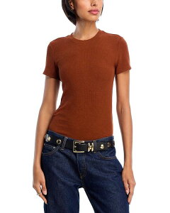 t[ fB[X gbvX TVc FRAME Ribbed Tee Rust