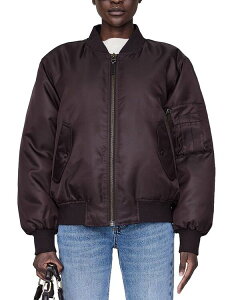 Aj[r fB[X AE^[ WPbgEu] WPbg Anine Bing Leon Bomber Jacket Dark Brown uE