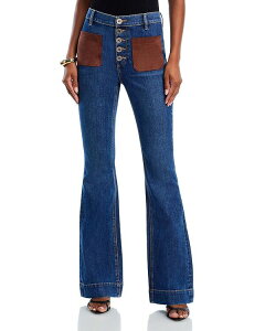 ���C�~�[ �u���b�N ���f�B�[�X �{�g���X �f�j���p���c ���C�h���b�O �W�[���Y Ramy Brook Cindy High Rise Wide Leg Jeans in Medium Wash Medium Wash