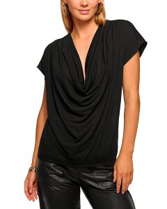 ���C�~�[ �u���b�N ���f�B�[�X �g�b�v�X �V���c Ramy Brook Dorothy Cowl Neck Top Black �u���b�N