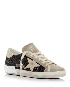 �S�[���f���O�[�X ���f�B�[�X �V���[�Y �X�j�[�J�[ Golden Goose Unisex Super-Star Embellished Sneakers Black/Taupe �u���b�N