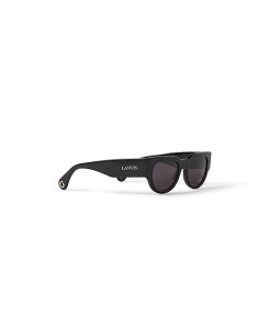 【送料無料】 ランバン レディース サングラス・アイウェア アクセサリー Signature Sunglasses Black/Gray Solid