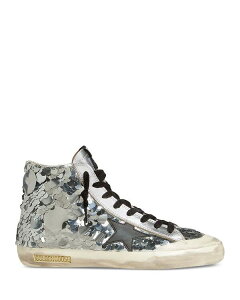 yz S[fO[X fB[X Xj[J[ V[Y Women's Ballstar Double Embellished High Top Sneakers Silver/Gray