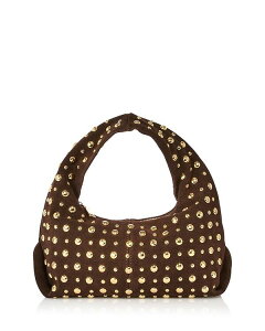 �A�N�A ���f�B�[�X �o�b�O �V�����_�[�o�b�O �X�G�[�h AQUA Slouchy Hobo Suede Shoulder Bag - Exclusive Chocolate �`���R���[�g