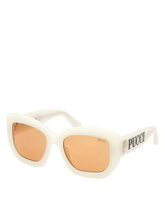 vb` fB[X ANZT[ TOXEACEFA Pucci Geometric Sunglasses 54mm Ivory/Orange Solid AC{[
