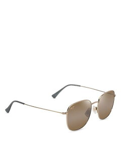 yz }ECW fB[X TOXEACEFA ANZT[ Olali AF Aviator Sunglasses 55mm Gold with Green