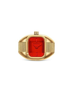 �u���_ ���f�B�[�X �A�N�Z�T���[ �r���v BREDA Nocturne Expandable Ring Watch 16mm Red/Gold ���b�h