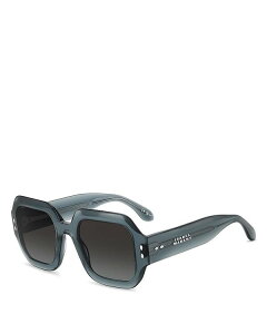 CUx } fB[X ANZT[ TOXEACEFA Isabel Marant Square Geometrical Sunglasses 51mm Teal eB[