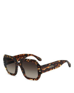 CUx } fB[X ANZT[ TOXEACEFA Isabel Marant Square Geometrical Sunglasses 51mm Havana