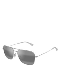 yz }ECW fB[X TOXEACEFA ANZT[ Na'auao Aviator Sunglasses 58mm Silver