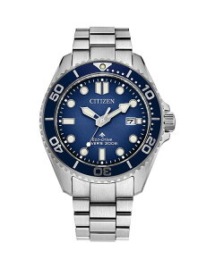 �V�`�Y�� ���f�B�[�X �A�N�Z�T���[ �r���v Citizen Eco-Drive Promaster Sea Dive 3 Watch 41mm Blue/Silver �u���[