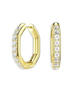 XtXL[ fB[X ANZT[ sAXECO Swarovski Dextera Pav Crystal Geometric Hoop Earrings Gold S[h