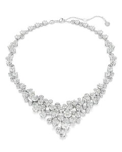 XtXL[ fB[X ANZT[ lbNXE`[J[Ey_ggbv [X Swarovski Constella Crystal Statement Necklace 14.87"-17.75" Silver Vo[