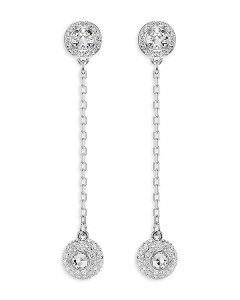 XtXL[ fB[X ANZT[ sAXECO Swarovski Una Crystal Angelic Front To Back Drop Earrings Silver Vo[
