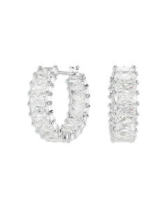 XtXL[ fB[X ANZT[ sAXECO Swarovski Matrix Inside Out Hoop Earrings Silver Vo[