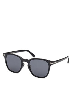 gEtH[h fB[X ANZT[ TOXEACEFA Black/Smoke Tom Ford Round Sunglasses, 53mm