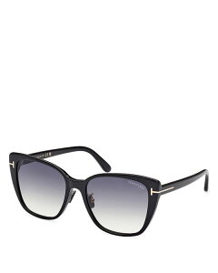 yz gEtH[h fB[X TOXEACEFA ANZT[ Cat Eye Sunglasses 57mm Black/Smoke Gradient