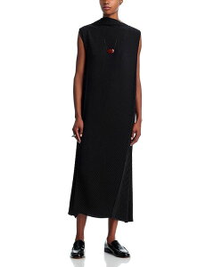 CbZC~P fB[X gbvX s[X Issey Miyake Soft Fold Pleats Dress Black ubN