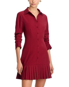 �T���N �Z�v�g ���f�B�[�X �g�b�v�X �����s�[�X V�l�b�N Cinq Sept Lucilla Twist Front V Neck Dress Wineberry