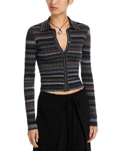 ���_�� ���f�B�[�X �A�E�^�[ �J�[�f�B�K�� �|���V���c ���u RE/DONE Ribbed Polo Cardigan Black Combo �u���b�N