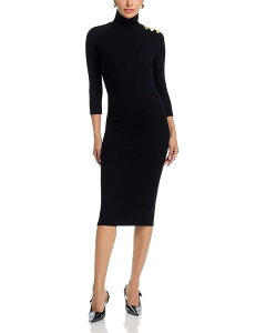 ���W�����X ���f�B�[�X �g�b�v�X �����s�[�X �^�[�g���l�b�N L'AGENCE Voletta Three Quarter Sleeve Turtleneck Dress Black �u���b�N