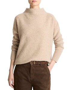 ���B���X ���f�B�[�X �A�E�^�[ �j�b�g�E�Z�[�^�[ �X�^���h�l�b�N �Z�[�^�[ Vince Cashmere Donegal Funnel Neck Sweater Heather Oat Done �w�U�[