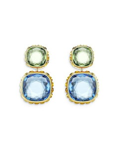 XtXL[ fB[X ANZT[ sAXECO Swarovski Chroma Reversible Double Crystal Drop Earrings Multi/Gold S[h