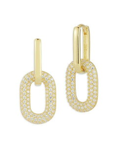 ANA fB[X ANZT[ sAXECO AQUA Pav Oval Link Drop Earrings Exclusive Gold S[h