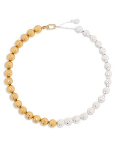 }[W fB[X ANZT[ lbNXE`[J[Ey_ggbv [X Maje Two-Tone Sphere Choker Necklace 16.5" Gold/Silver S[h