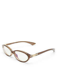 yz XybNX fB[X TOXEACEFA ANZT[ Duskfall Oval Blue Light Glasses 55mm Dark Cocoa