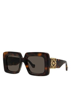 yz Gx fB[X TOXEACEFA ANZT[ Anagram Rectangular Sunglasses 51mm Havana/Solid brown