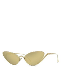 Gx fB[X ANZT[ TOXEACEFA Loewe Signature Cat Eye Sunglasses 59mm Gold/Solid gold mirror S[h