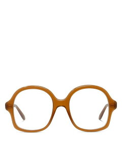 Gx fB[X ANZT[ TOXEACEFA Loewe Slim Geometric Eyeglasses 52mm Opaline caramel