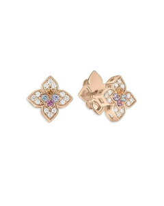 o[gRC fB[X ANZT[ sAXECO Roberto Coin 18K Rose Gold Diamond Venetian Princess Carnival Stud Earrings Rose Gold S[h