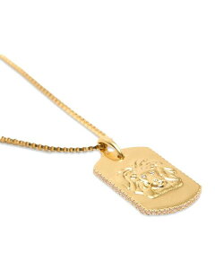 }[W fB[X ANZT[ lbNXE`[J[Ey_ggbv [X Maje Zodiac Dog Tag Pendant Necklace 26.5" Leo