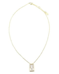 ANA fB[X ANZT[ lbNXE`[J[Ey_ggbv [X AQUA Mosaic Crystal Pendant Necklace 18"-19" - Exclusive Gold S[h