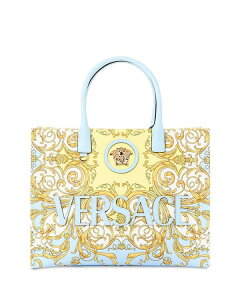 FT[` fB[X obO g[gobO Versace La Medusa Crocheted Tote Pastel