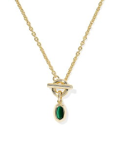 yz PhXRbg fB[X lbNXE`[J[Ey_ggbv ANZT[ Mini Elisa Stone Pendant Necklace 16"-19" Gold/Green