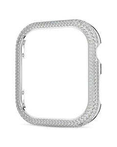 XtXL[ fB[X ANZT[ rv Swarovski Sparkling Case For Apple Watch Series 7 41mm Silver Vo[