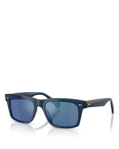 yz Io[s[vY fB[X TOXEACEFA ANZT[ R-16 Rectangular Sunglasses 55mm Blue Mirror